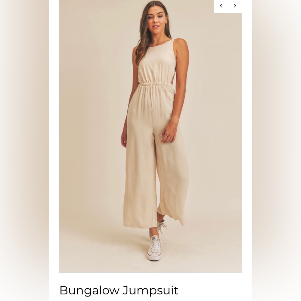 NEW Ooh La Luxe Bungalow Jumpsuit in Cream